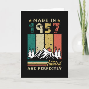 Vintage 1957 Birthday Kaart