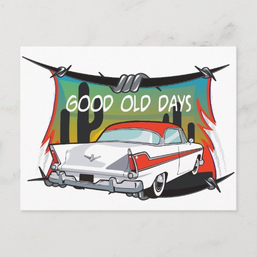 Vintage 1957 Plymouth Briefkaart (Voorkant)