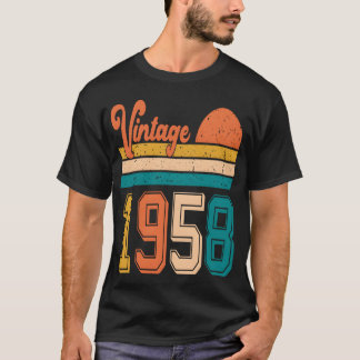 Vintage 1958 birthday gift boy t-shirt