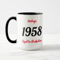 Vintage 1958 Gerijpt Tot Perfectie 60 Verjaardagsf