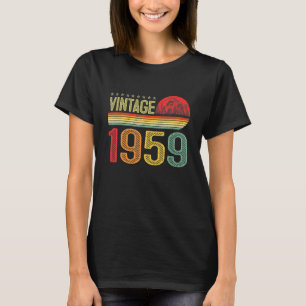 Vintage 1959 Bday 63 Jaar Oud 63e Verjaardag Awes T-shirt