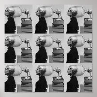 Vintage 1960 Hair Beauty Shop Poster Fête des Mère