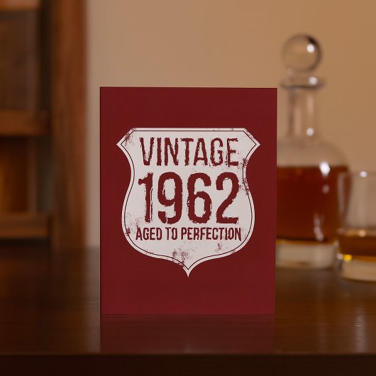 Vintage 1962 Aged To Perfection Kaart