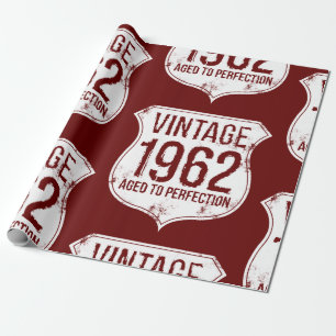 Vintage 1962 is perfect cadeaupapier