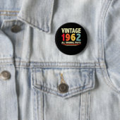 Vintage 1962 ronde button 5,7 cm (In situ)