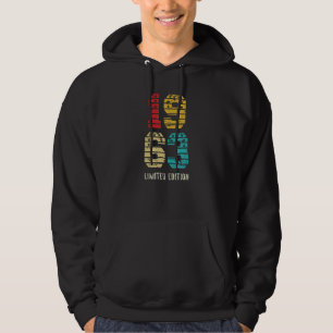 Vintage 1963 Verjaardag voor mannen & vrouwen Hoodie
