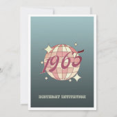 Vintage 1965 60e anniversaire rétro Invitation (Dos)
