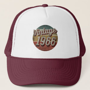 VINTAGE 1966 Heren Dames VERJAARDAGSCADEAU TRUCKER Pet
