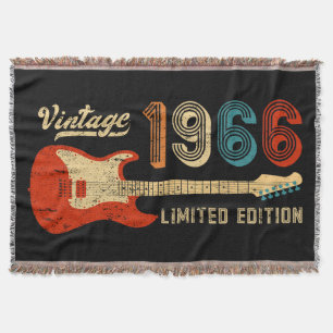 Vintage 1966 Verjaardag Elektrische Gitaar Liefheb Deken