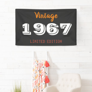 Vintage 1967 Verjaardag – 59e Verjaardagsfeest Dec Spandoek