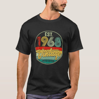 Vintage 1968 54e verjaardag Mannen Vrouwen T-shirt