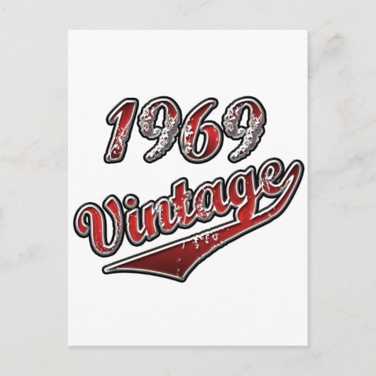 vintage 1969 briefkaart (Voorkant)