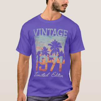 Vintage 1971 Limited Edition 54th Birthday 54 Year T-shirt