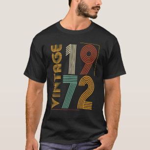 Vintage 1972 51e verjaardag Voor vrouwen 51 jaar T-shirt