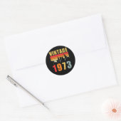 Vintage 1973 uit 1973 ronde sticker (Envelop)