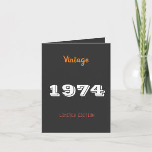 Vintage 1974 limited edition 50th Birthday Thema