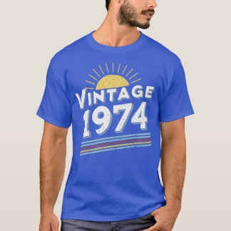 vintage 1974 retro t-shirt