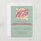 Vintage 1975 50e anniversaire Invitation (Devant)