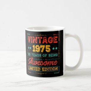 Vintage 1975 Made in 1975 50ste verjaardag 50 jaar Koffiemok