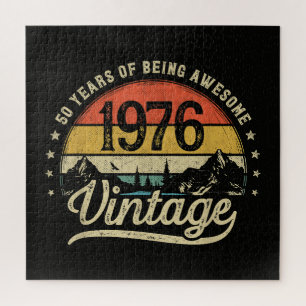 Vintage 1976 50 Jaar Oud 50ste Verjaardag Legpuzzel