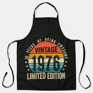 Vintage 1976 50e verjaardag Geboren in 1976 Schort
