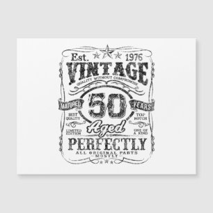 Vintage 1976 Limited Edition T-shirt 50 Jaar Oud 5