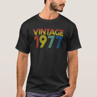 Vintage 1977 45e geboortedag voor mannen & vrouwen t-shirt