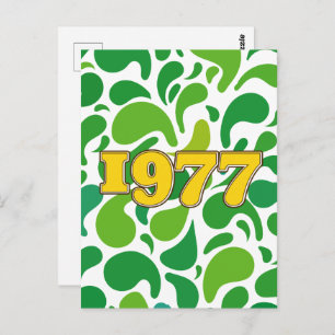 Vintage 1977 briefkaart