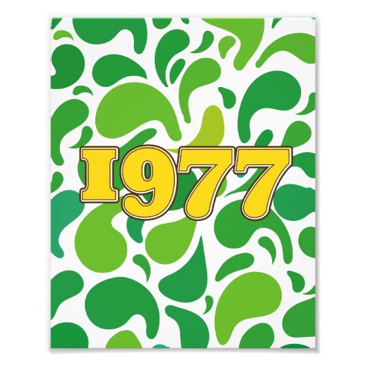 Vintage 1977 foto afdruk (Voorkant)