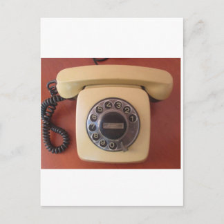 Vintage 1980s India Telefoon Nostalgie sticker Briefkaart