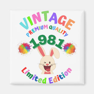 Vintage 1981 magneet