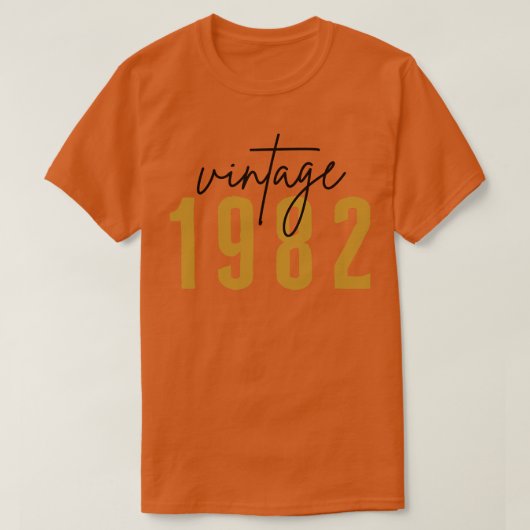 Vintage 1982 25 t-shirt (Design voorkant)
