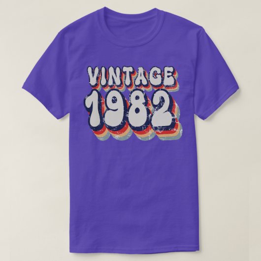 Vintage 1982 t-shirt (Design voorkant)