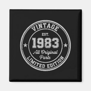 Vintage 1983 originele onderdelen 43 verjaardag li magneet