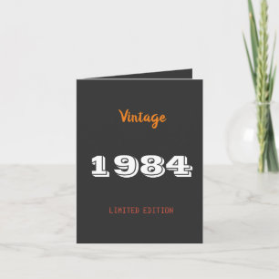 Vintage 1984 Limited Edition 42e verjaardag