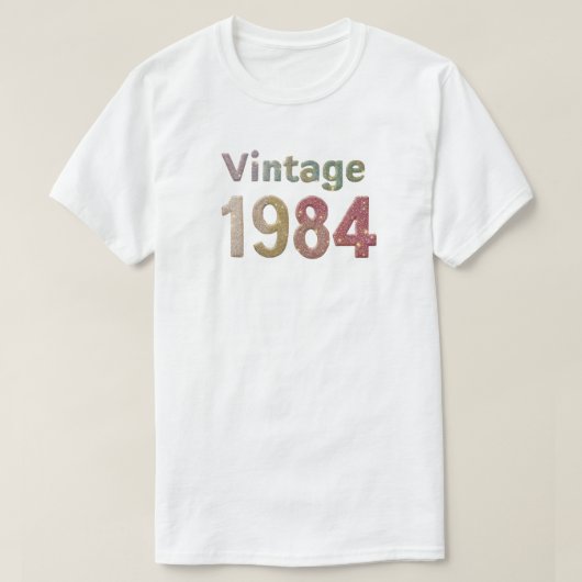 Vintage 1984 Mannen T-shirt (Design voorkant)