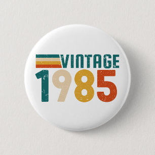 VINTAGE 1985 RONDE BUTTON 5,7 CM