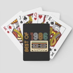 Vintage 1986 Gemaakt in 1986 40e verjaardag 40 Jaa Pokerkaarten