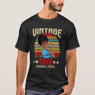 Vintage 1986 Made In 1986 36Th Birthday 36 Years O T-shirt