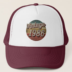 VINTAGE 1986 MANNEN VROUWEN BIRTHDAY GIFT TRUCKER  PET