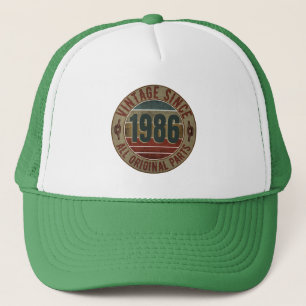 VINTAGE 1986 VERJAARDAGSCADEAU TRUCKERHOED TRUCKER PET