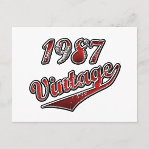 vintage 1987 briefkaart