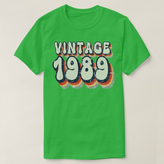 Vintage 1989 2 t-shirt (Design voorkant)