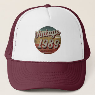 VINTAGE 1989 MANNEN VROUWEN BIRTHDAY GIFT TRUCKER PET