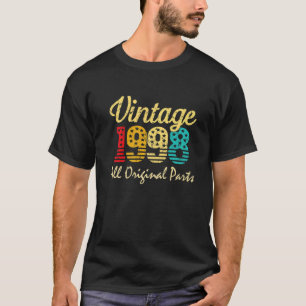 Vintage 1998 24-jarige Mannen en 24-jarige vrouwen T-shirt