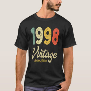 Vintage 1998 24e verjaardagscadeau Retro 24 jaar O T-shirt