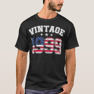 Vintage 1999 25 jaar oud Amerikaanse vlag Verjaard T-shirt