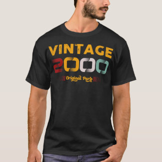 Vintage 2000 originele onderdelen familie verjaard t-shirt
