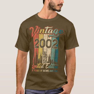 Vintage 2002 20e verjaardag : 20 jaar t-shirt