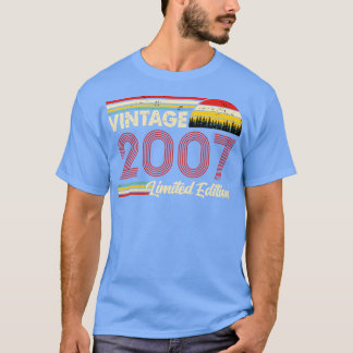 Vintage 2007 Birthday Shirt Limited Edition 2007 B